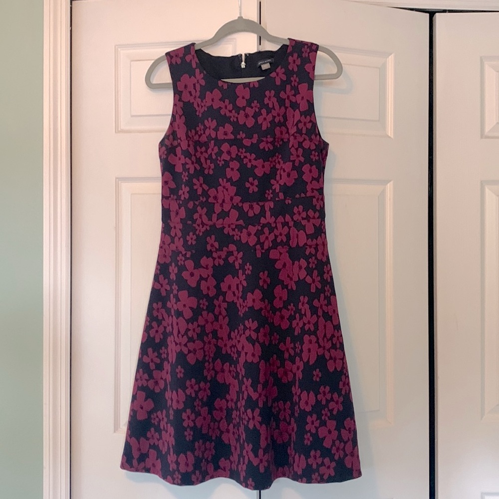 Tommy Hilfger Floral, Navy and Maroon Dress